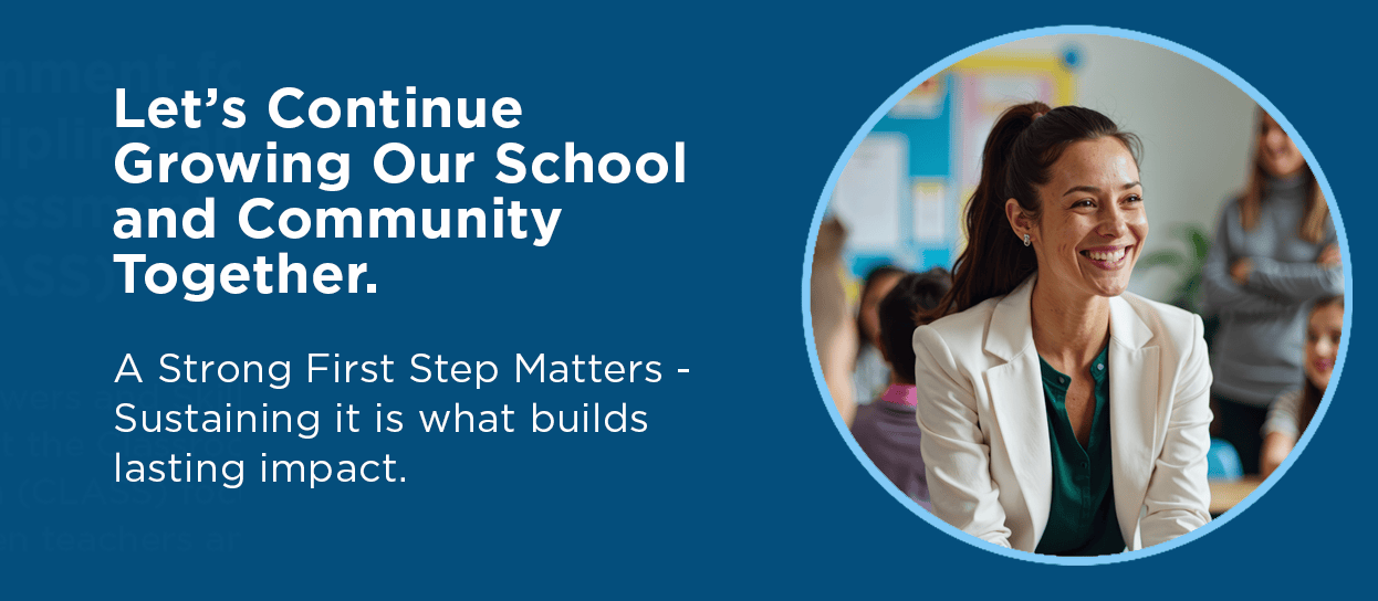 Page Banner: Lead with Connection | Improve teacher retention and reduce classroom behaviors through the ripple effect of self-regulated adults and brain-based practices.